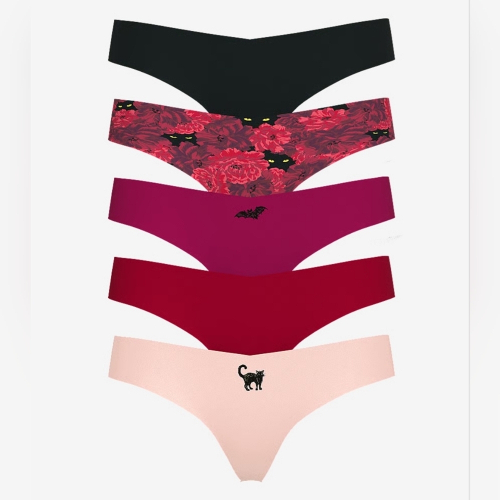 Victoria's Secret No Show Thong Panty 5 Pack.